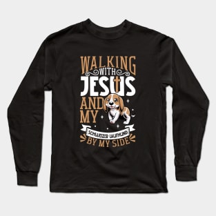 Jesus and dog - Swiss Hound Long Sleeve T-Shirt